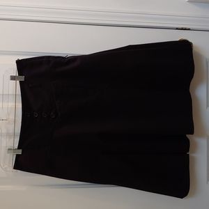 Black cotton pleated H &M skirt